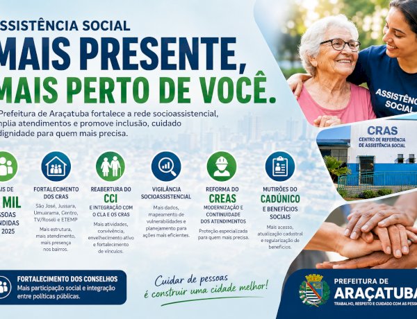 Assistência Social amplia presença nos bairros e fortalece rede de proteção em Araçatuba
