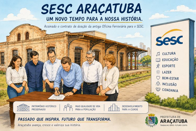 Araçatuba dá passo histórico com chegada do SESC ao complexo ferroviário